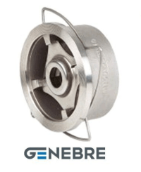 Клапан обратный тарельчатый GENEBRE 2415 11 DN080 PN40, корпус - AISI316 (CF8M), диск - AISI316 (CF8М), М/Ф