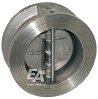 Двухстворчатый обратный клапан, DN300, PN10 нерж. сталь/EPDM/нерж. сталь