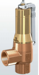 Предохранительный клапан 642-mGFL р/р СС499К(красная латунь) Тмакс=+200oC PN16 Руст=0,5-16бар (DN20, 20x20, 642-mGFL-20-f/f-20/20-PTFE/EPDM-6.5bar)